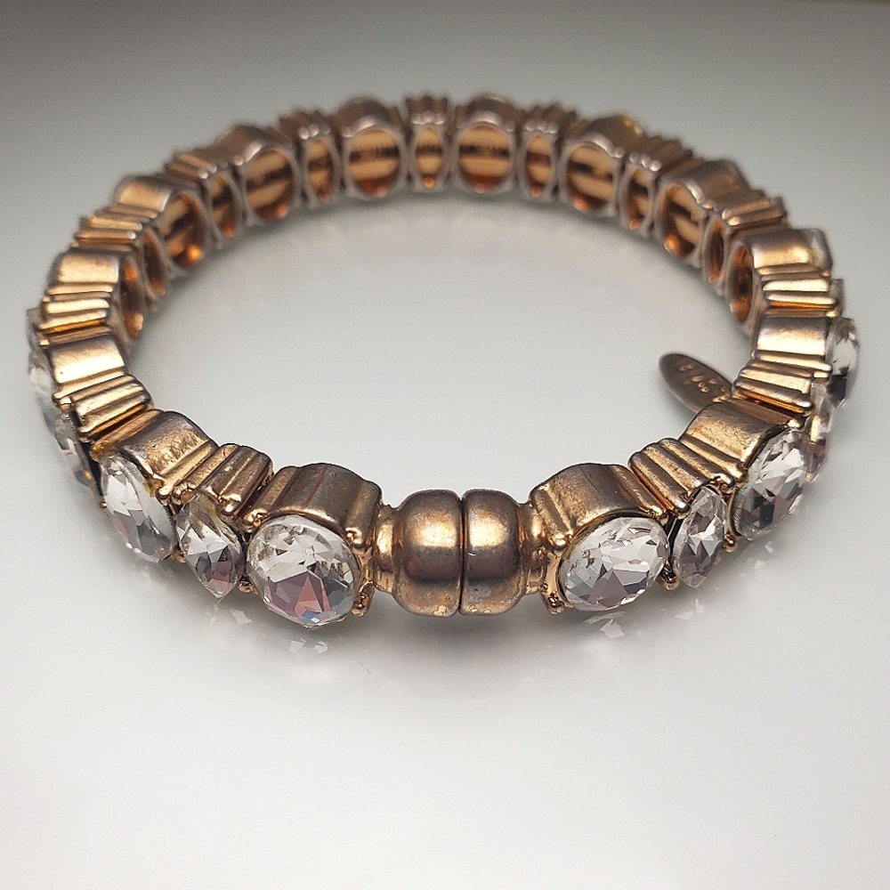Tasha large rhinestone magnetic cuff bangle